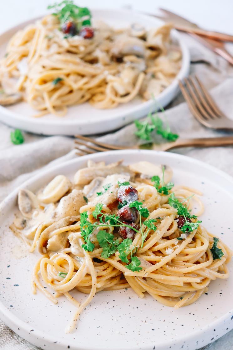 Pasta funghi Recepten Healthy Habits Celien